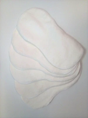 Lote de 6 insertos dobles forros de pañales de tela de algodón polar Foto 1 de 4