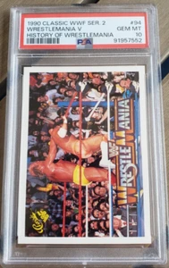 1990 Classic WWF Hulk Hogan Macho Man Randy Savage Card PSA 10 Gem Mint #94 - Picture 1 of 2