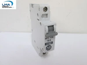 ALLEN BRADLEY 1492-CB1G100 MINIATURE CIRCUIT BREAKER Ser. B 1-POLE 10A ***NEW - Picture 1 of 4