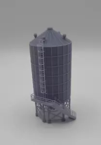 N Scale Industrial Silo 1:160 - Picture 1 of 4