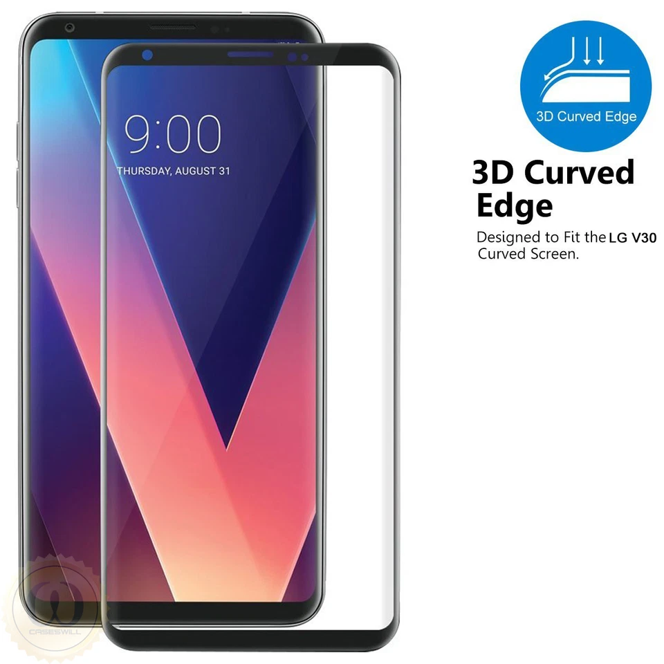 For LG V30 / V30 Plus / V30S ThinQ - 3D Curved Tempered Glass Screen Protector - Image 1 of 4