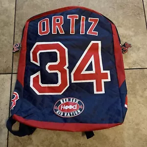 Boston Red Sox David Ortiz #34 HOOD Kid Nation Backpack Logo -MLB - Picture 1 of 6