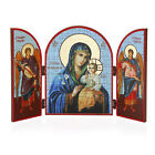 Gottesmutter Nicht Verwelkende Blume Ikone Triptychon 25x16cm Christlich 14350