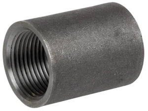 (10 Pack) 1" x 1" Merchant Coupling Carbon Steel Pipe Thread Fitting - Picture 1 of 2