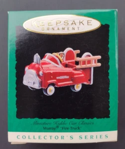 1996 Hallmark Keepsake Ornament Miniature Kiddie Car Classics Murray Fire Truck - Picture 1 of 2