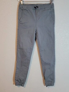 charles and a half joggers boys youth small tapered drawstring stretch green - Picture 1 of 9