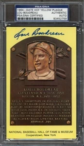 Lou Boudreau, Cleveland Indians — Autographed Hall of Fame Postcard — PSA/DNA - Picture 1 of 6