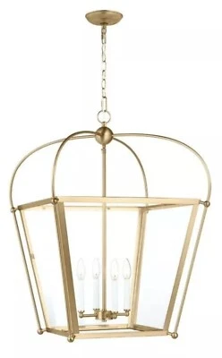 "COLGANTE VISUAL COMFORT STUDIO 5291004-848 CHARLESTON LATÓN SATINADO GRANDE 14,5"" NUEVO Foto 1 de 3