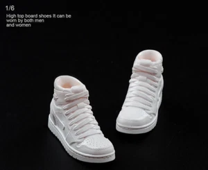1:6 Unisex White Sport Shoes Male Female Model Fit 12''Action Figure Doll Toy - Picture 1 of 11