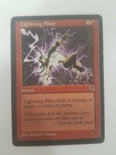 Lightning Blast Magic the Gathering MTG Tempest Red Common
