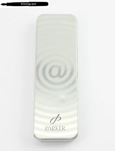 Parker E-M@il Design Metal Box / Case for two Pens (1990's) (3) - Picture 1 of 4