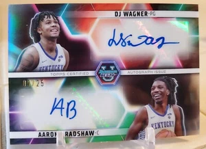 2024 BOWMAN U DJ WAGNER AARON BRADSHAW Dual Card Auto Autograph #/25 KENTUCKY SP - Picture 1 of 2