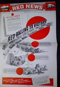 REO News Truck Trade Magazine March 1945 Original 10 pgs RED Balling to Victory! - Picture 1 of 3