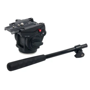 Video Camera Tripod Fluid Drag Pan Head for DSLR Camera Shooting Heavy Duty UK - Picture 1 of 9