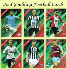 Topps PREMIER GOLD 2017-2018 ☆ GREEN PARALLEL ☆ Football Cards #76 to #150