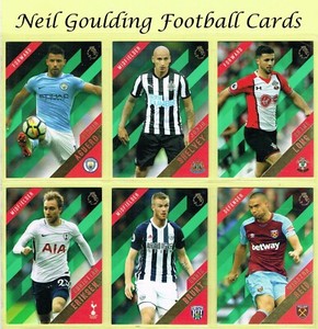 Topps PREMIER GOLD 2017-2018 ☆ GREEN PARALLEL ☆ Football Cards #76 to #150