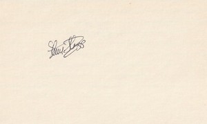 Steve Staggs Blue Jays authentic autographed 3x5 card