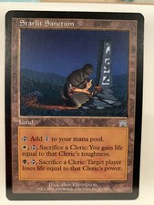 Starlit Sanctum LP Onslaught MTG Land for CLERIC Uncommon Same Day Handling
