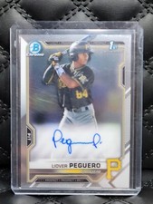 2021 Bowman Chrome Liover Peguero 1st Auto On Card #CPA-LP Rc Pirates