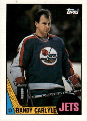 1987-88 Topps Randy Carlyle #9 Winnipeg Jets - Image 1 of 2