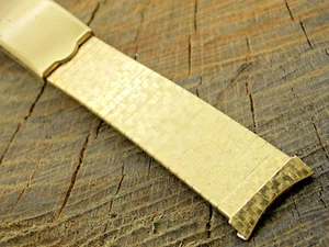 Speidel Deployment Clasp Gold Filled Vintage 1970's 19mm NOS Unused Watch Band - Picture 1 of 7
