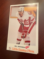 1987-88 Little Caesars Detroit Red Wings NHL Hockey - Mel Bridgeman MT