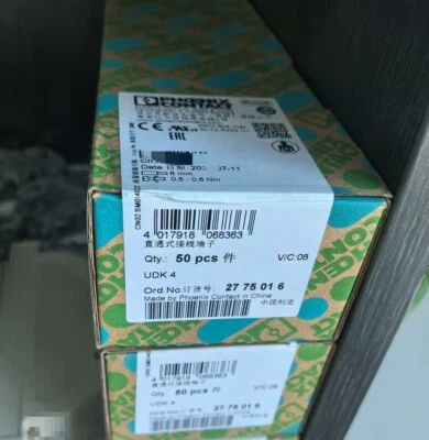 Bloque de terminales recto Phoenix Contact 2775016 50 piezas UDK 4  Foto 1 de 2