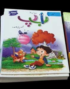 Alif Be Urdu Qaida mit Bildern Alphabete für Kinder SRM großes Buch - Bild 1 von 5