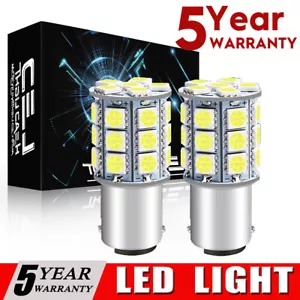2Pack 12V White 67 89 97 631 5007 5008 R5W R10W 1156 LED Bulb Mini BA15S for Car - Foto 1 di 13