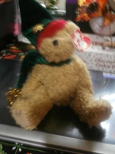 TY Spruce Jointed Christmas Teddy Bear - Picture 1 of 6