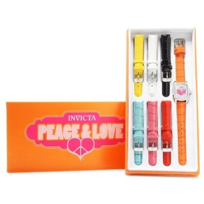 Invicta 19840 Baby Lupah Peace and Love Leather Strap Womens Watch Set - image 1 of 4