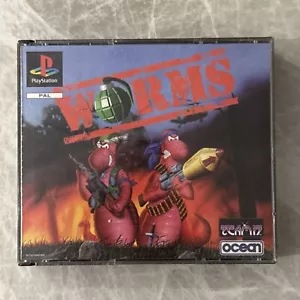 Worms - Playstation One (PS1) Big Box With Manual and Demo One - Picture 1 of 8