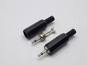 2x Jin Ruh JR1020 2.5mm Plastic Male Audio Jack Solder Connectors Mini plug - Picture 1 of 3