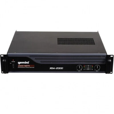 GEMINI XGA 2000 AMPLIFICATORE FINALE PROFESSIONALE PER DJ PUB DISCOTECA - NUOVO - Immagine 1 di 2
