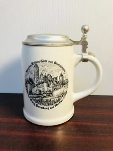 Vintage Zinn MHH 95% Deutscher Bierstein TASSE 6" Gotz von Berlichingen - Bild 1 von 19