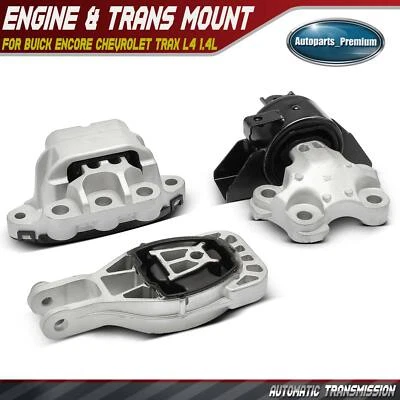 3x Engine & Auto Transmission & Torque Strut Mount for Chevy Trax Buick L4 1.4L - Image 1 of 4