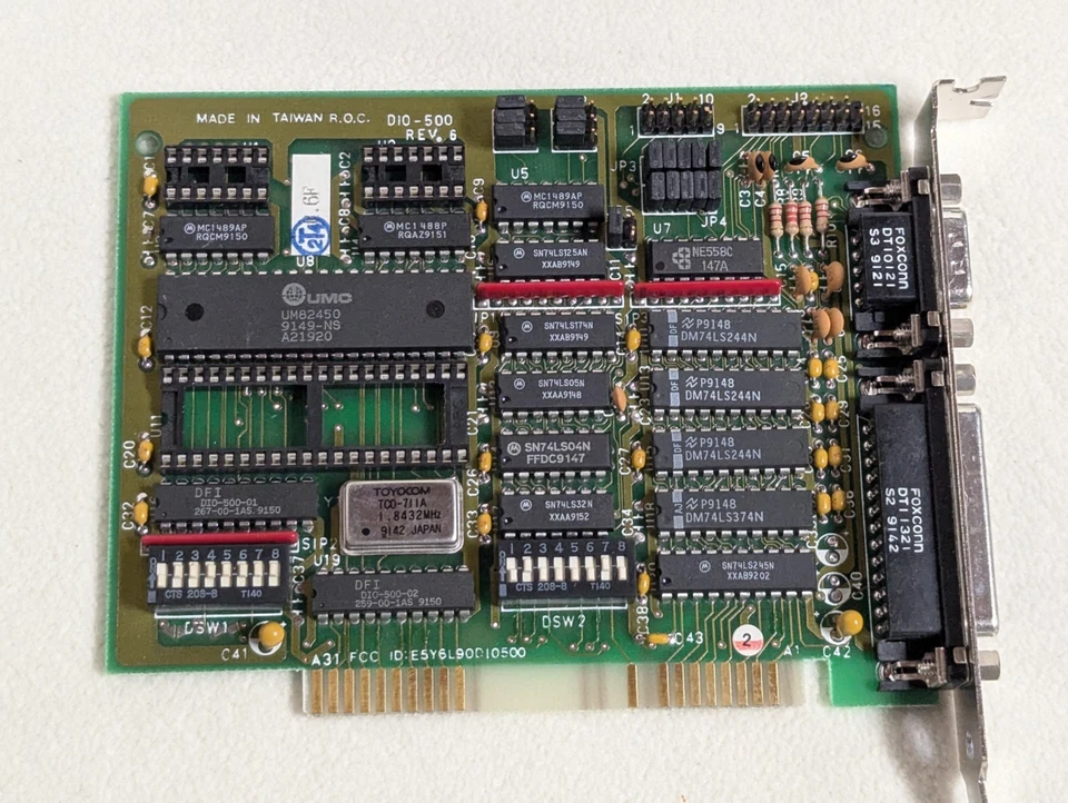 Vintage 8-Bit MCT ISA Serial Parallel Card Controller - Image 1 of 3
