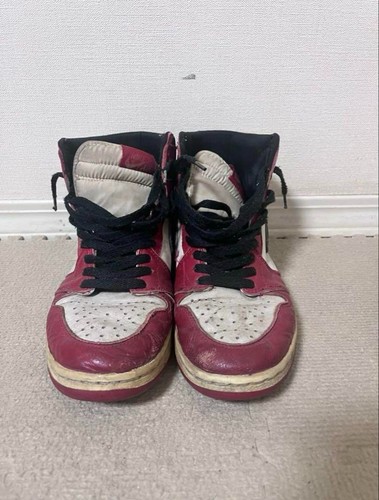 Nike Air Jordan 1 Chicago US8 Made in China 1994 Riedizione Vintage Sneakers Usate