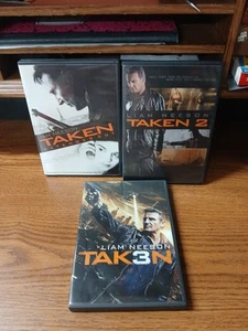 Taken 3-Disc DVD Trilogy Collection (Taken 1 2 3) Liam Neeson perfect - Picture 1 of 24