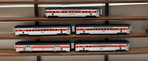 O Scale 3 Rail MTH 20-65085 New Haven 70' Scale Streamlined 5-Car Passenger  LN - Picture 1 of 9