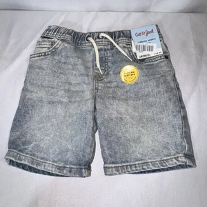 NWT Cat & Jack Girls Adjustable Waist Stretchy Bermuda Shorts Size XS 4/5 - Picture 1 of 6