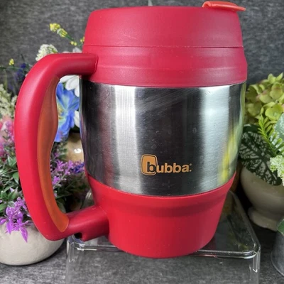 Taza de viaje aislada Bubba Keg 52 oz roja/naranja de acero inoxidable con abrebotellas Foto 1 de 4