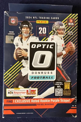 2024 NFL Donruss Optic Football Trading Card Hanger Box - Image 1 of 4