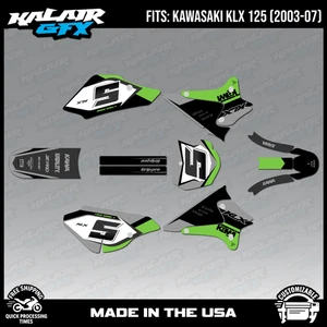 Kit de gráficos para KAWASAKI KLX 125 (2003-2007) KLX125 Venom - VERDE - Imagen 1 de 4
