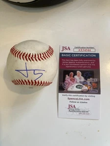 Jonah Tong Autographed JSA Authenticated Game used MILB Baseball - Picture 1 of 1