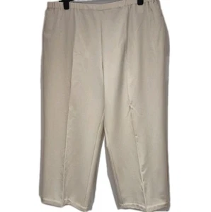 Spirito Di Artigiano Beige Virgin Wool Blend Wide Leg Trousers Uk 24 Short - Picture 1 of 8