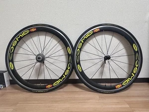 Juego de ruedas cubierta Mavic Cosmic Carbon SSC 2006 neumáticos Pirelli P ZERO TLR - Imagen 1 de 7