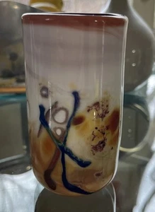Dick Huss Coolest Art Glas Becher Vase signiert und datiert 1979 - Bild 1 von 12