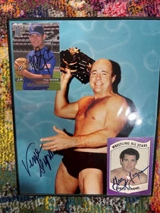 VERNE JP AWA All Star Wrestling Greg Gagne Signed 8x10 Photo Wrestle Rock WWE - Picture 1 of 1