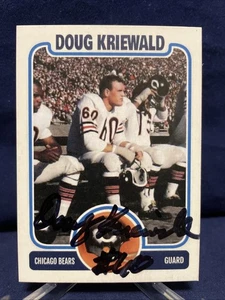 Doug Kriewald Chicago Bears handsignierte Custom Karte - Bild 1 von 2